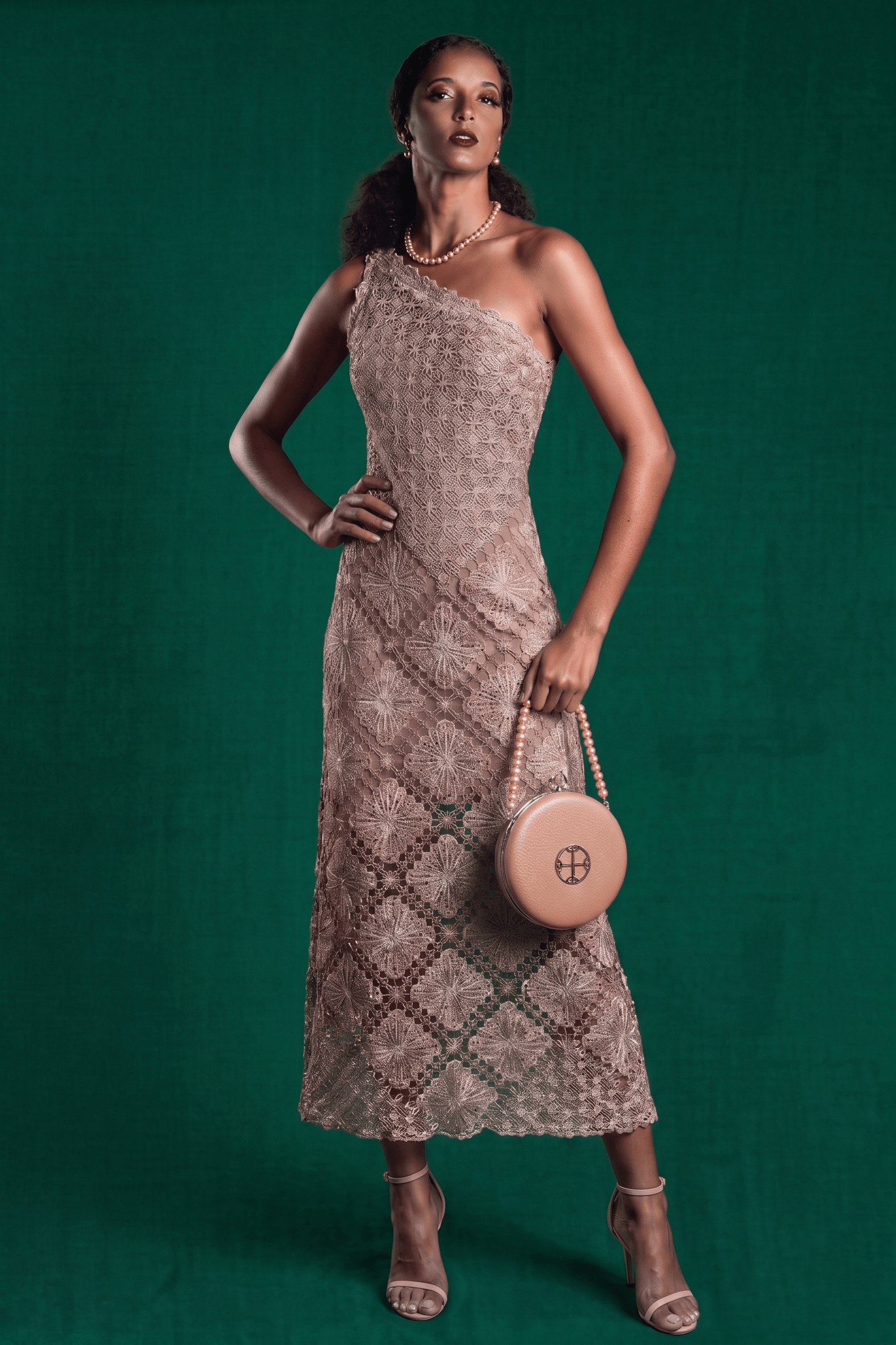 Brown File Dress