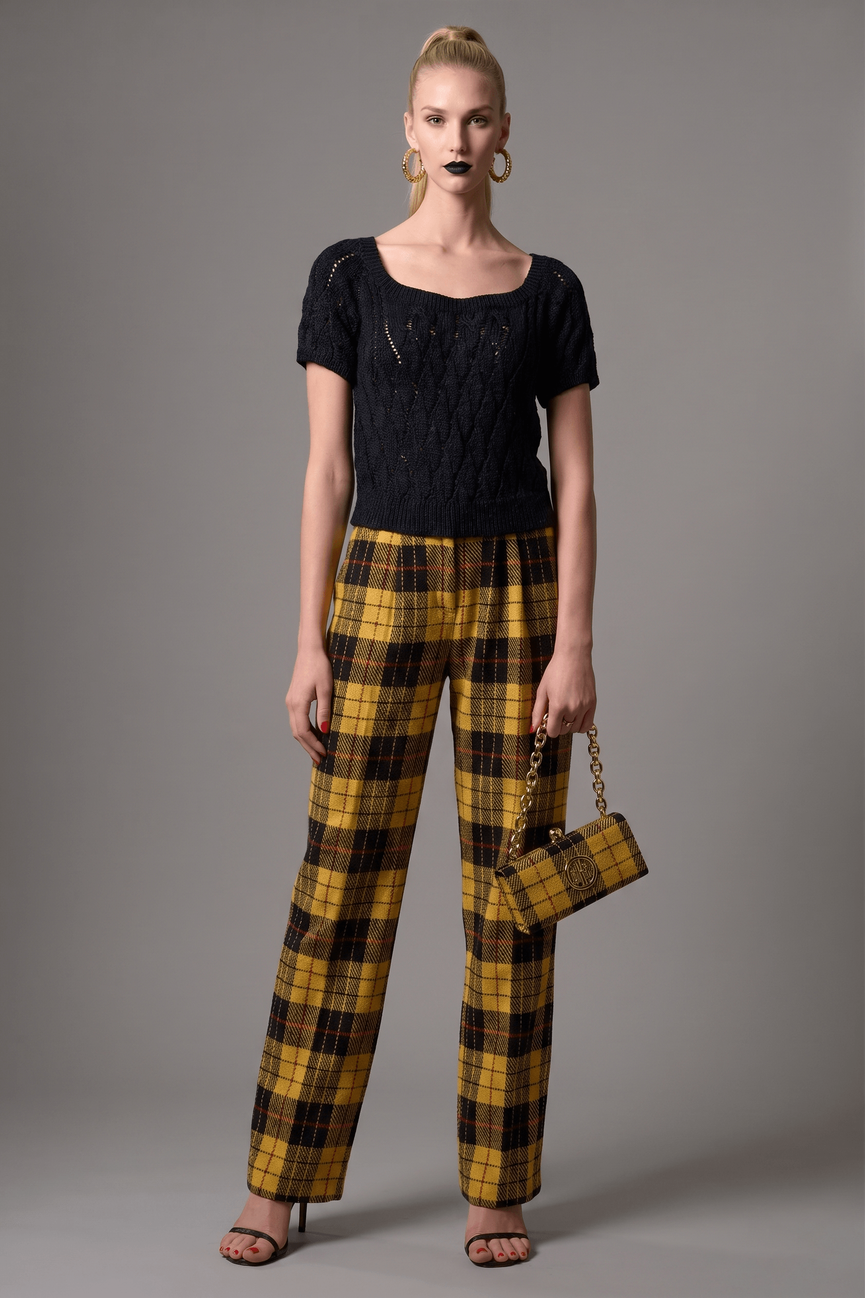 Taylor Trousers & Knitwear Blouse