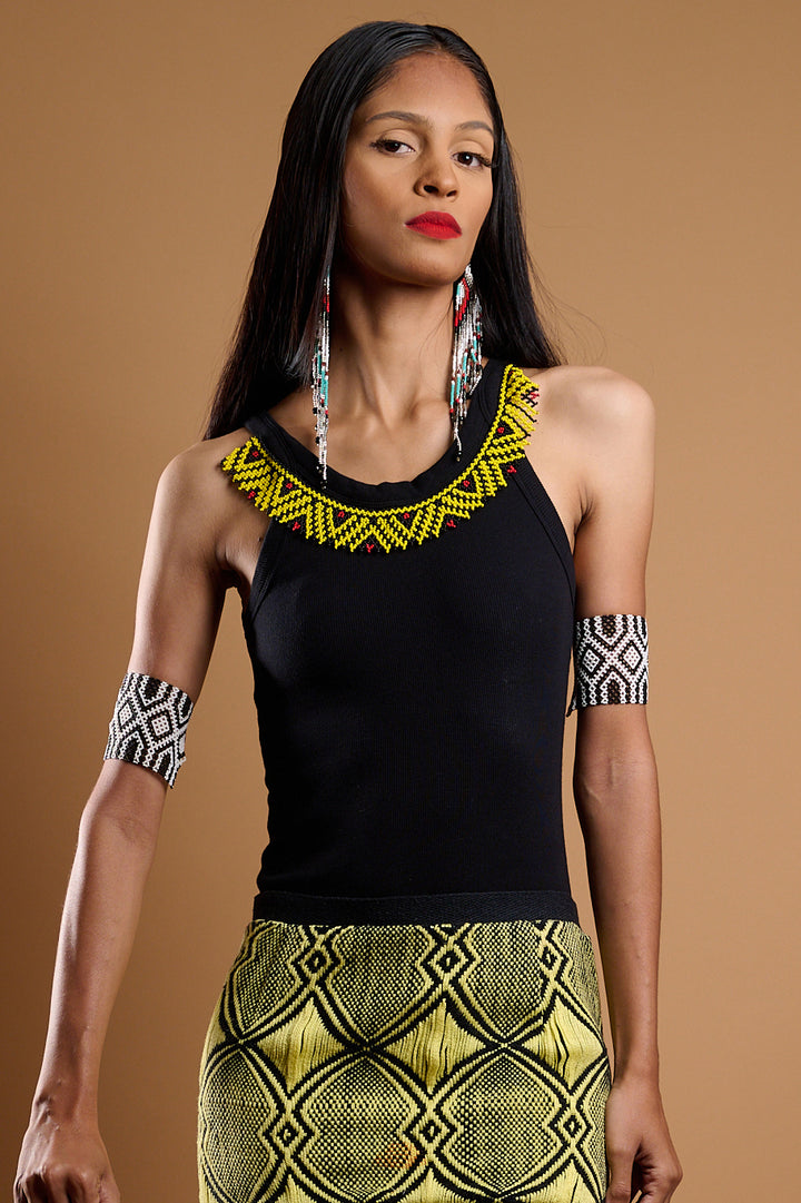 Loom Skirt / Black Tank Top B