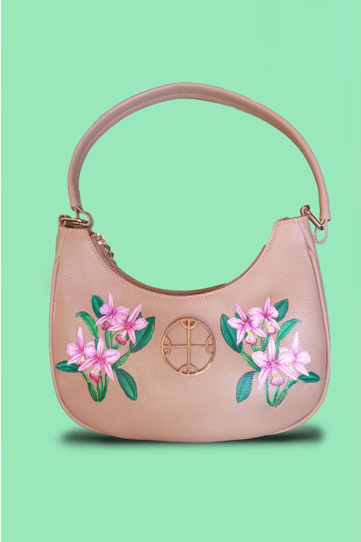 CREME LEATHER BAG A