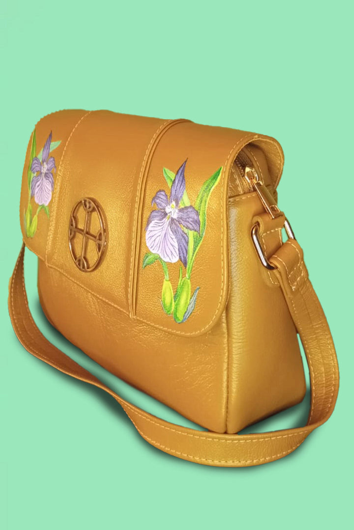 MUSTARD LEATHER BAG B