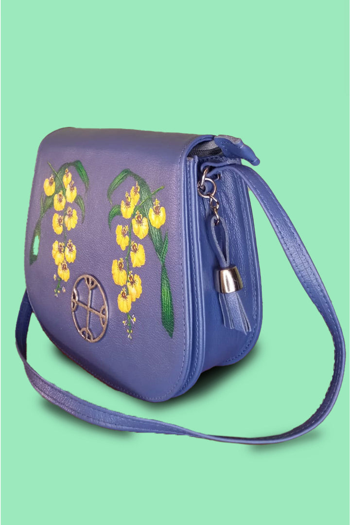 BLUE LEATHER BAG B
