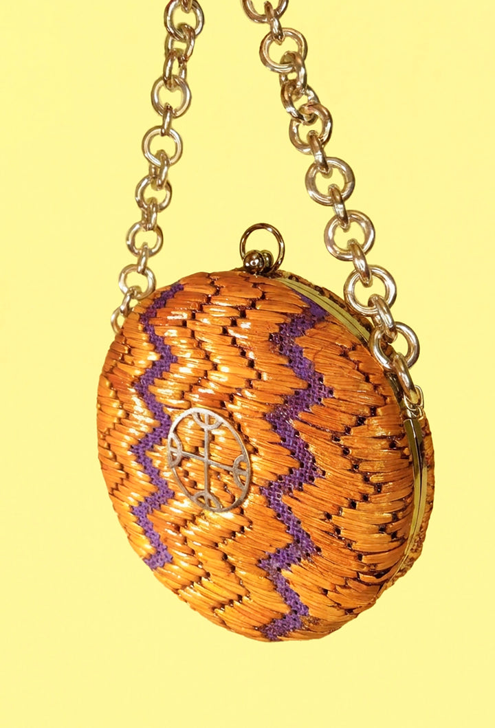 ROUND YUTE PURSE B
