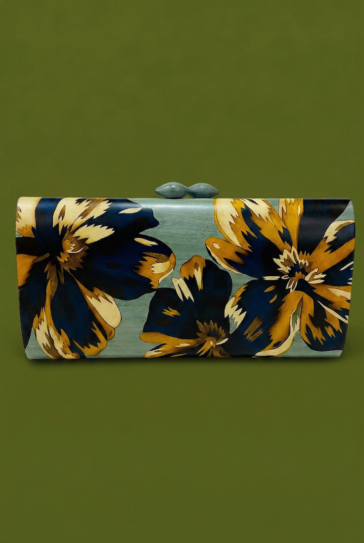 Grey Blue Clutch A
