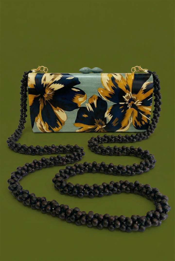 Grey Blue Clutch B