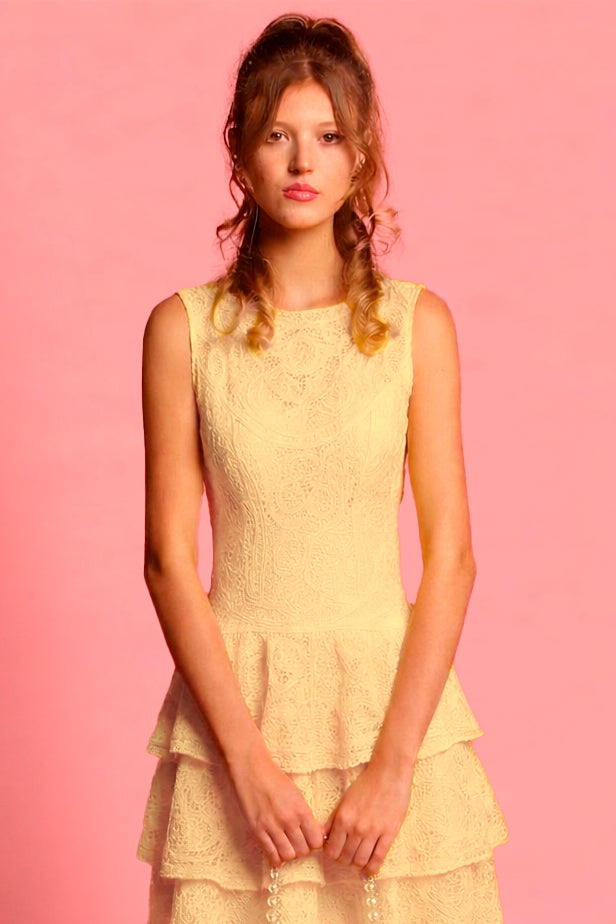 MUSTARD RENAISSANCE DRESS B
