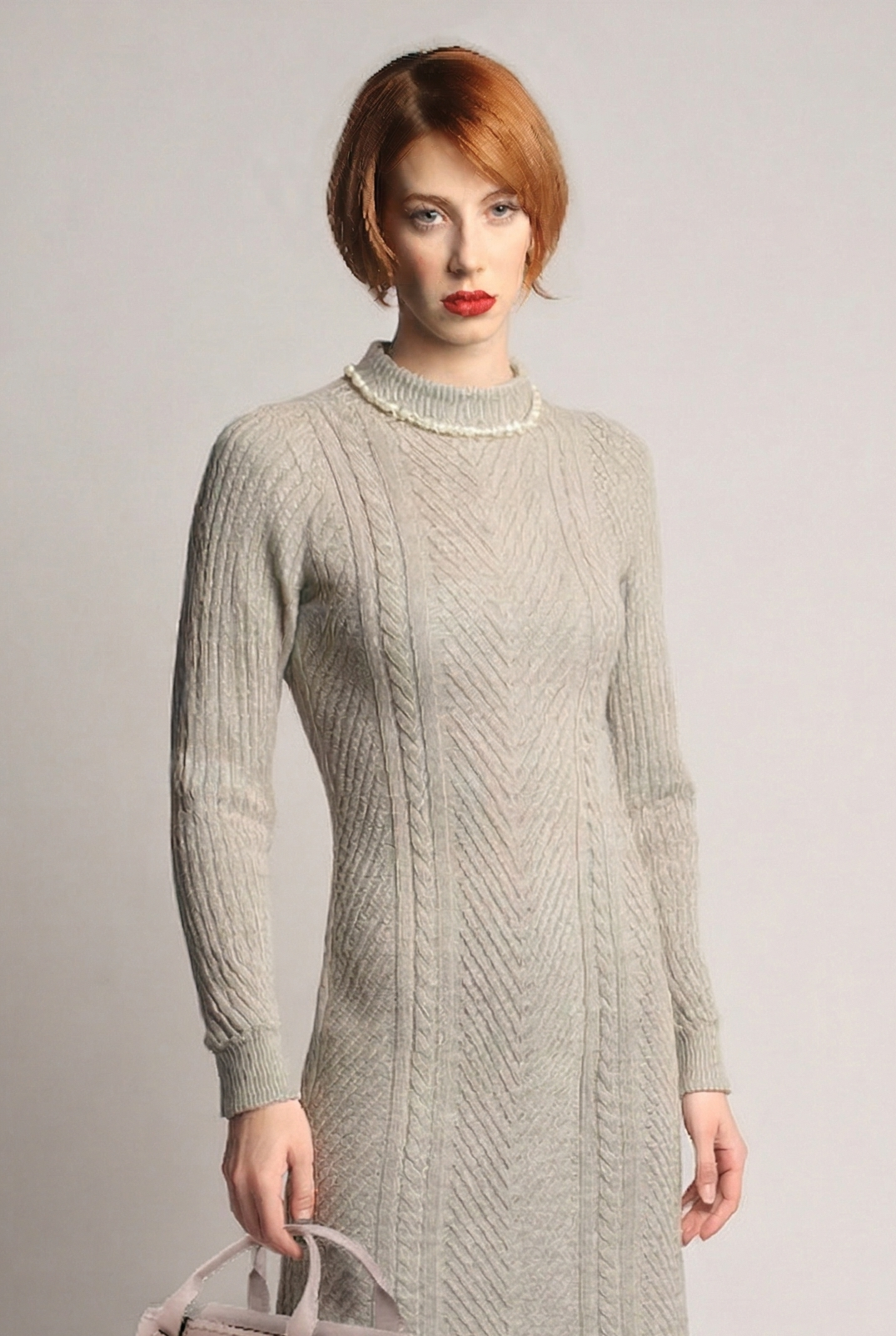 Grey Baby Alpaca Dress B