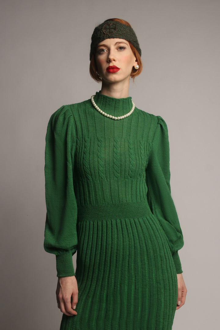 Green Baby Alpaca Dress B