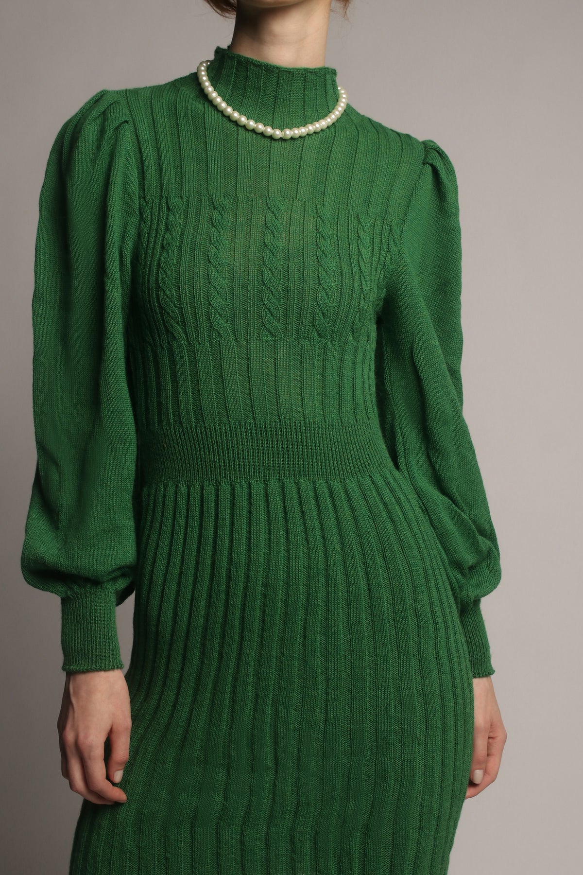 Green Baby Alpaca Dress C